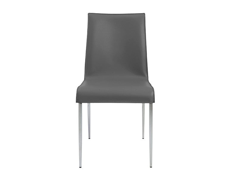 media image for Set of Two Cam Side Chairs in Grey design by Euro Style 285
