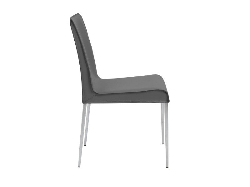 media image for Set of Two Cam Side Chairs in Grey design by Euro Style 298
