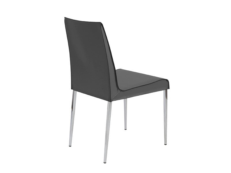 media image for Set of Two Cam Side Chairs in Grey design by Euro Style 212