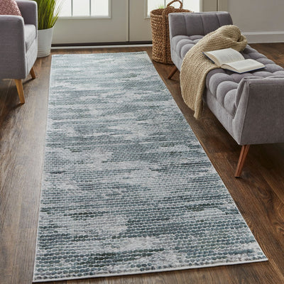 product image for Halton Teal and Teal Rug by BD Fine Roomscene Image 1 64