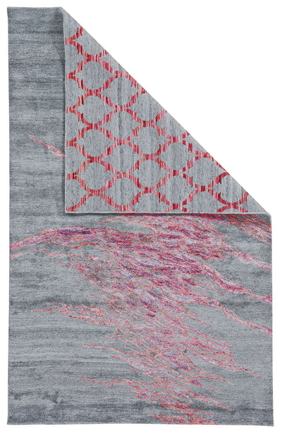 product image of Agadir Hand Tufted Red and Gray Rug by BD Fine Flatshot Image 1 581