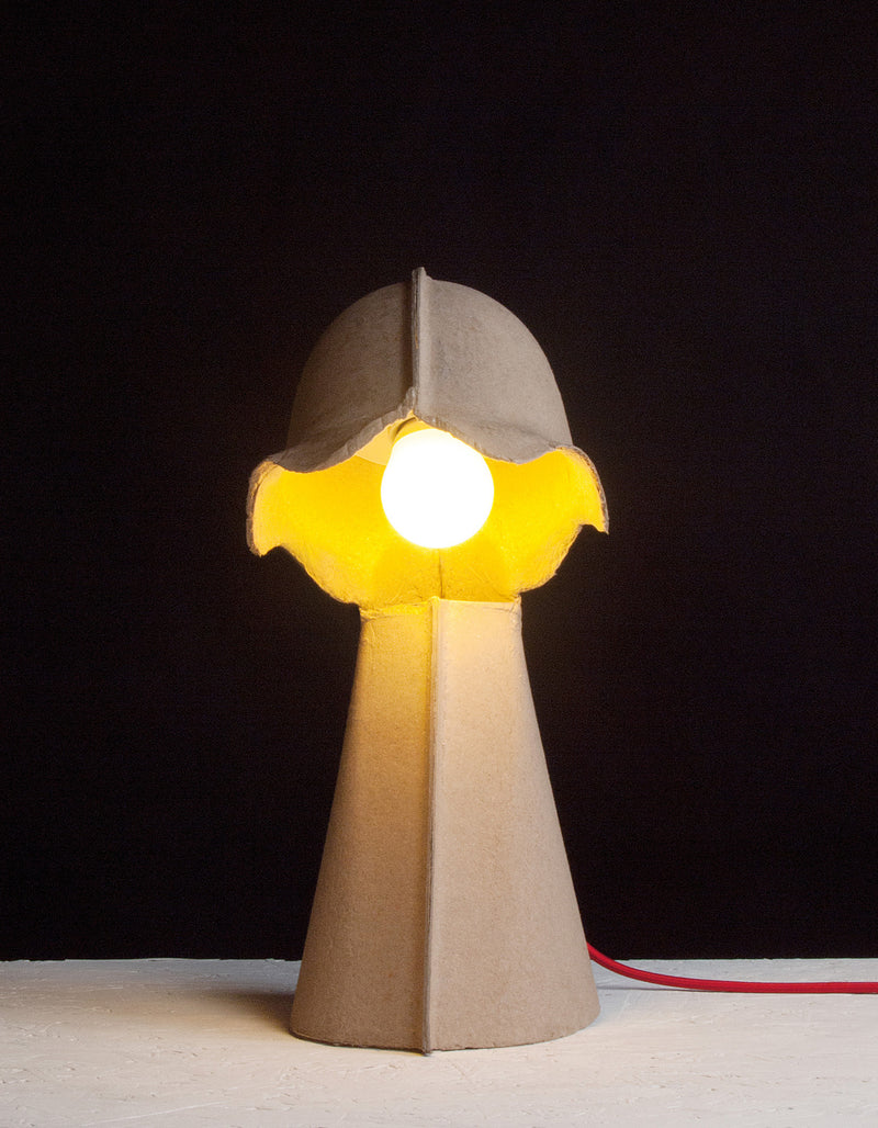 media image for egg of columbus table carton lamp design by seletti 1 279