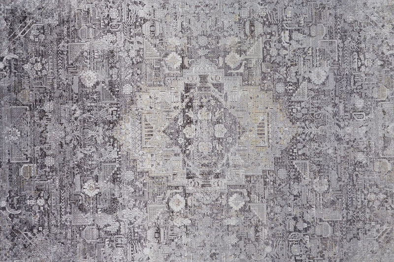 media image for Melmas Gray Rug by BD Fine Texture Image 1 253