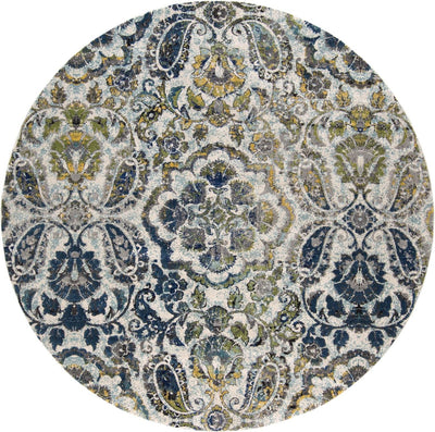 product image for Omari Ivory and Teal Rug by BD Fine Flatshot Image 1 34
