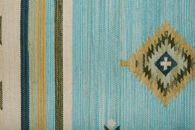 product image for Amara Flatweave Blue and Yellow Rug by BD Fine Texture Image 1 76