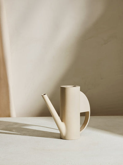 product image for hadron ceramic watering can in sand design by light ladder 3 74