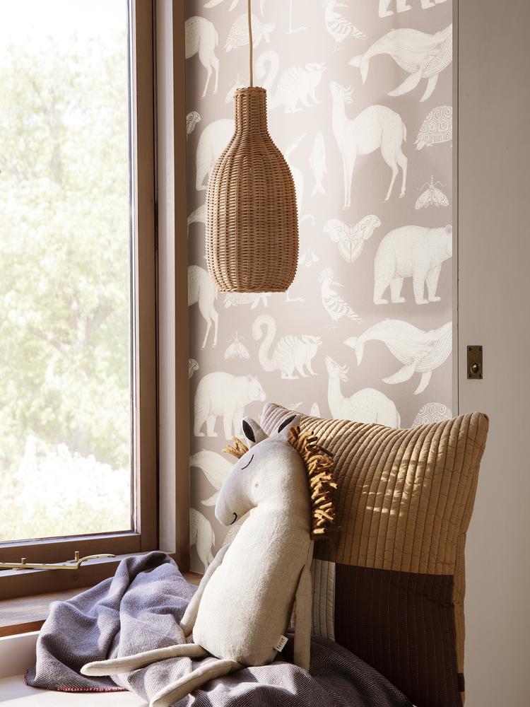 media image for Safari Cushion Horse in Natural by Ferm Living 263