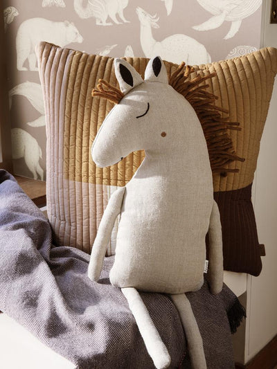 product image of Safari Cushion Horse in Natural by Ferm Living 551