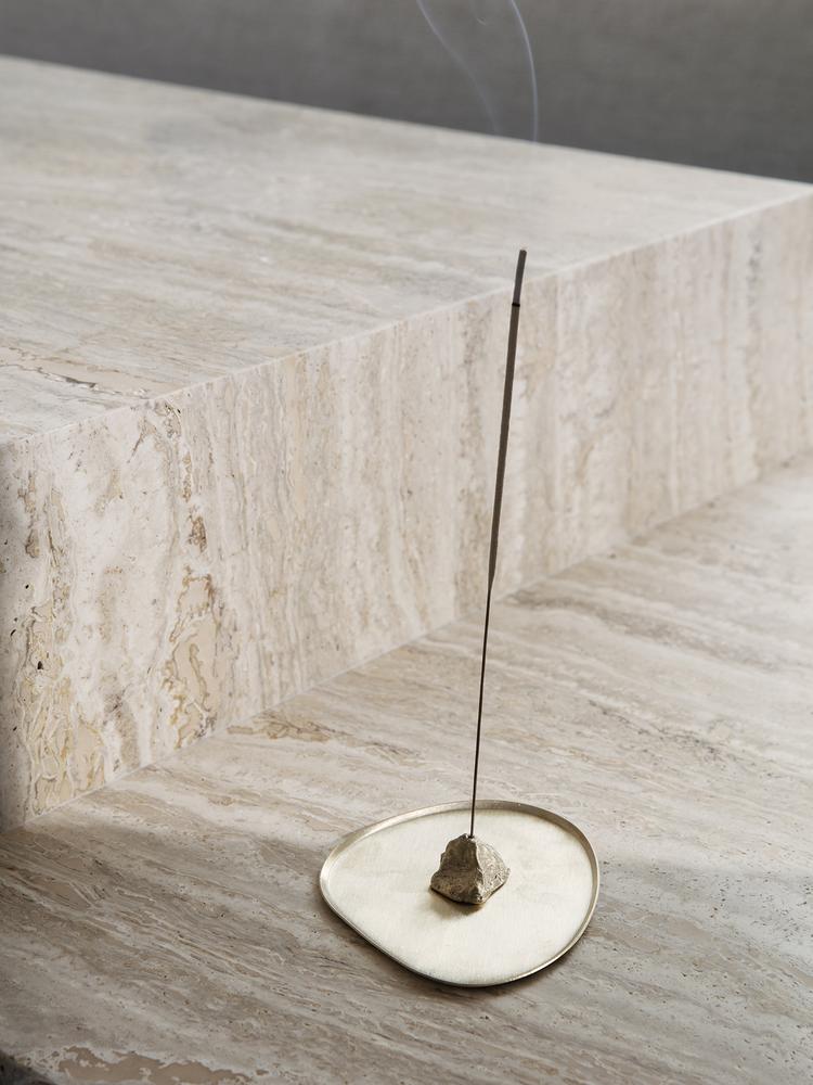 media image for Stone Incense Burner in Brass by Ferm Living 267