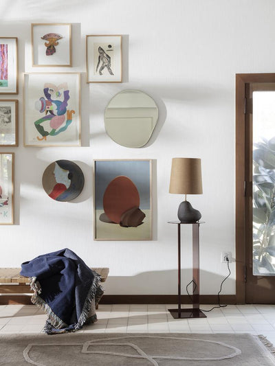 product image for Pond Mirror in Black by Ferm Living 25