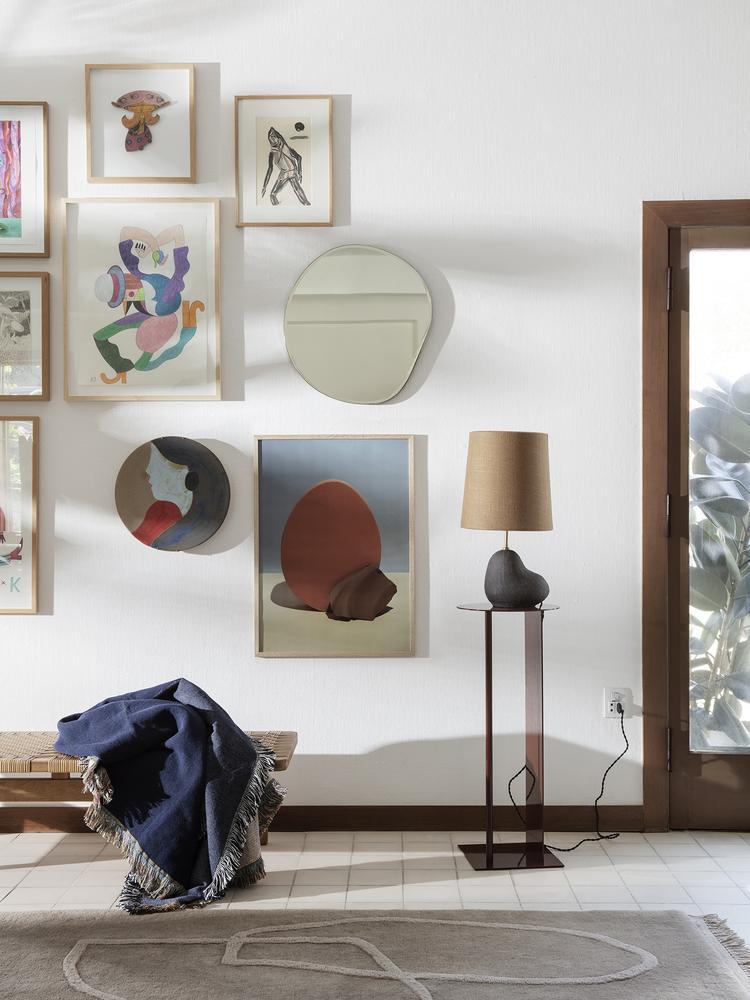 media image for Pond Mirror in Black by Ferm Living 296