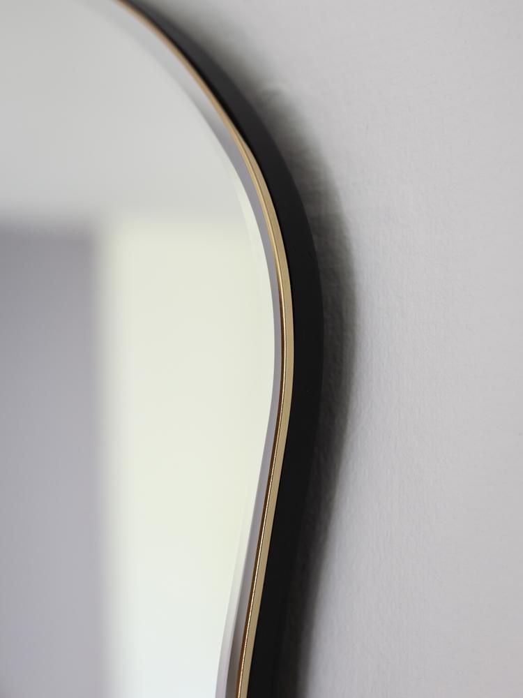 media image for Pond Mirror in Black by Ferm Living 225