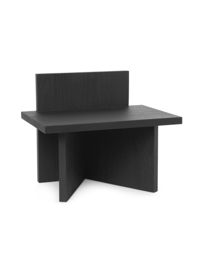 product image of Oblique Stool in Black Stained Ash by Ferm Living 590