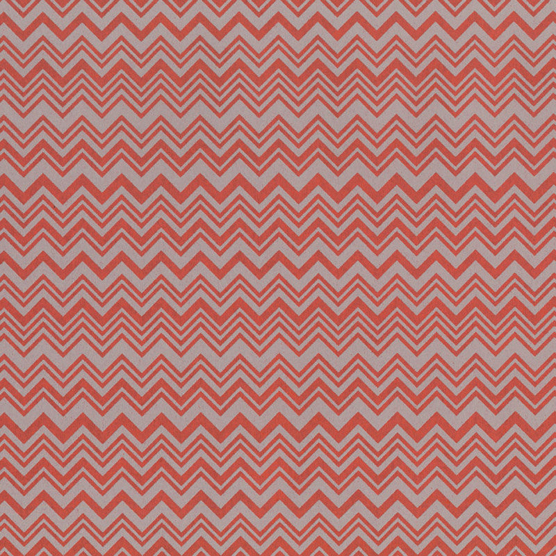 media image for Chevron Small Alternating Wallpaper in Red/Grey 243