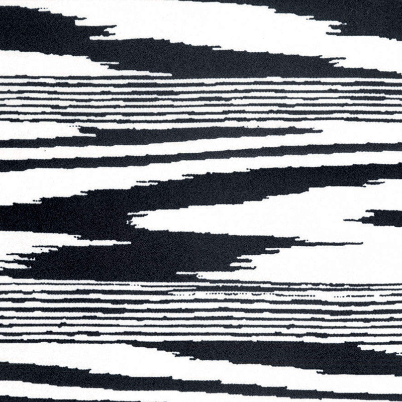 media image for Abstract Animal-Inspired Flocked Wallpaper in Black/White 285