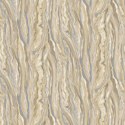 product image of Marble Wallpaper in Gold/Silver/Cream from the ELLE Decoration Collection by Galerie Wallcoverings 569