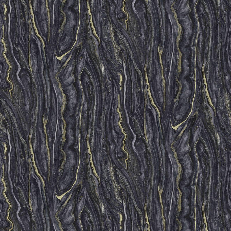 media image for Marble Wallpaper in Black/Gold from the ELLE Decoration Collection by Galerie Wallcoverings 261