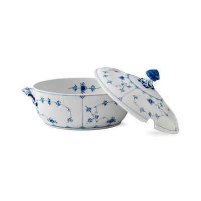 product image for blue fluted plain serveware by new royal copenhagen 1016759 133 60