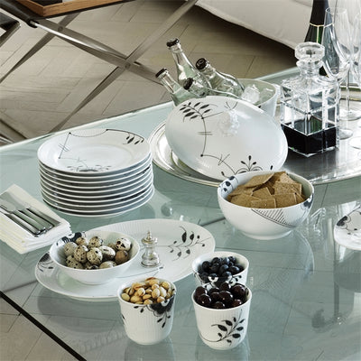 product image for black fluted mega dinnerware by new royal copenhagen 1017038 32 68