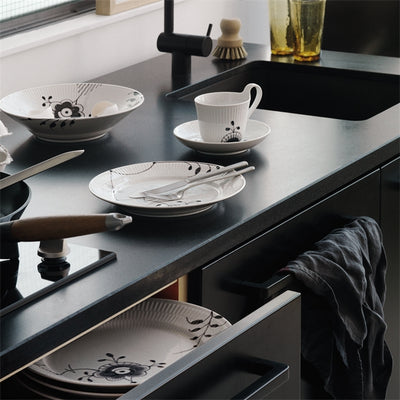 product image for black fluted mega dinnerware by new royal copenhagen 1017038 31 1