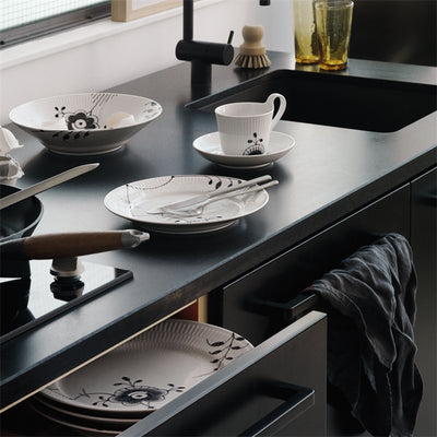 product image for black fluted mega dinnerware by new royal copenhagen 1017038 16 13