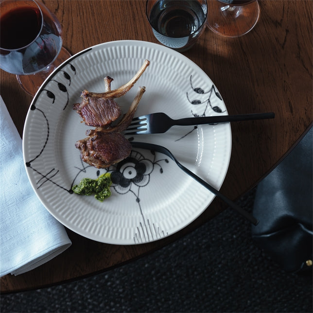media image for black fluted mega dinnerware by new royal copenhagen 1017038 19 234
