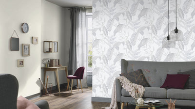product image for Elle Decoration Floral Wallpaper in Grey 46