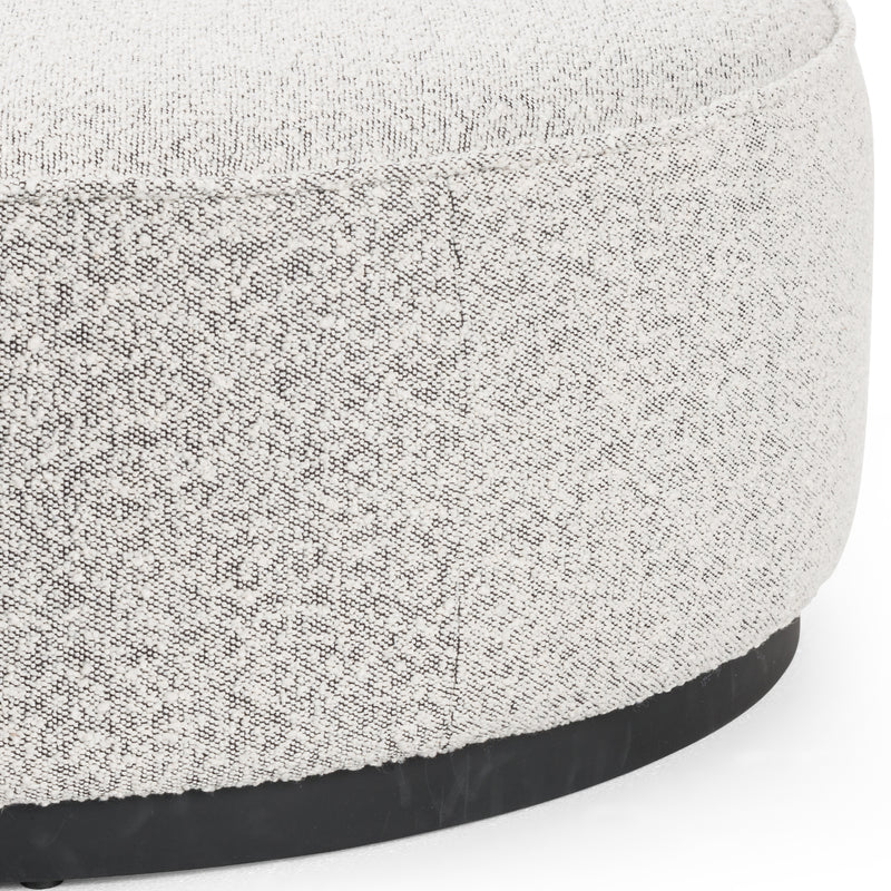 media image for sinclair large round ottoman by bd studio 12 226