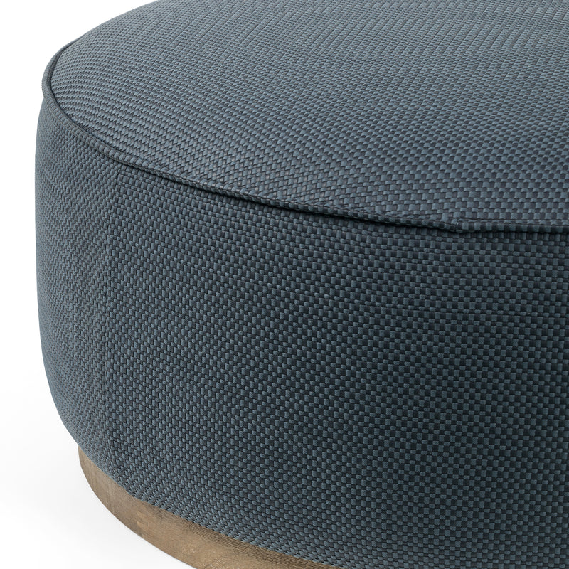 media image for Sinclair Large Round Ottoman in Various Colors 274