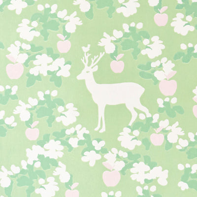 product image for Apple Garden Green Wallpaper by Majvillan 52