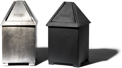 product image for table top dust bin black design by puebco 6 45