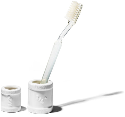 product image for ceramic toothbrush stand design by puebco 4 41