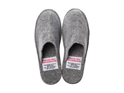 product image for slippers large light gray design by puebco 7 24