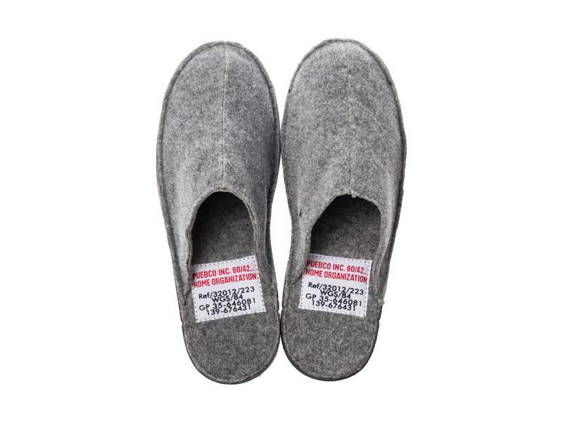 media image for slippers large light gray design by puebco 7 273