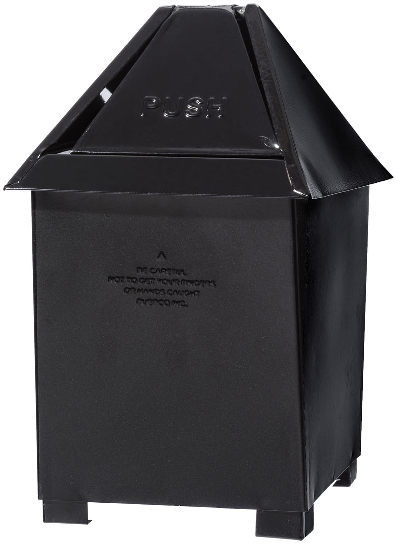media image for table top dust bin black design by puebco 5 22