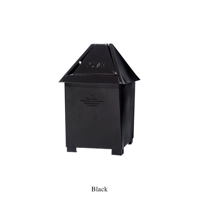 media image for table top dust bin black design by puebco 3 237