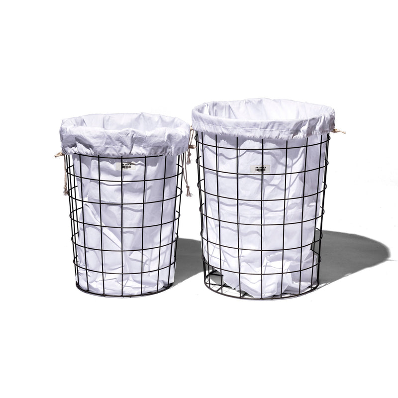 media image for wire basket with plain laundry bag medium design by puebco 3 241