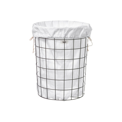 product image of wire basket with plain laundry bag large design by puebco 1 545