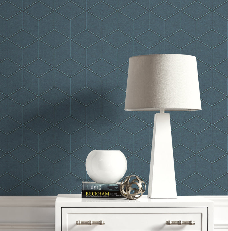 media image for Cube Geometric Paintable Wallpaper by Seabrook Wallcoverings 267