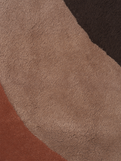 product image for View Tufted Rug in Red Brown by Ferm Living 17
