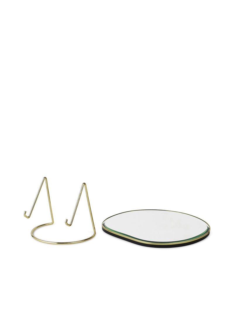 media image for Pond Brass Table Mirror by Ferm Living 271