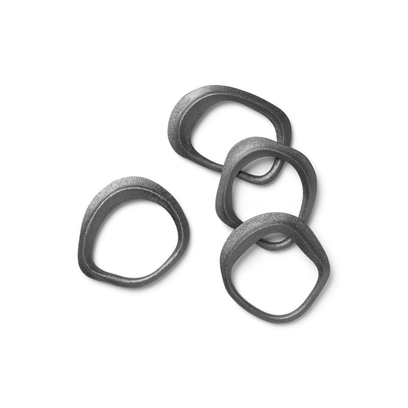 media image for flow napkin rings set of 4 by ferm living 2 24