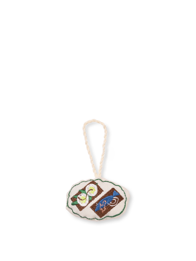 media image for copenhagen embroidered ornament open sandwich 1 273