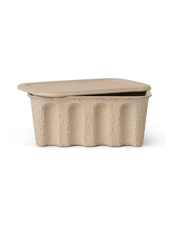 media image for Paper Pulp Box (set of 2) Brown in Various Sizes  by Ferm Living 277