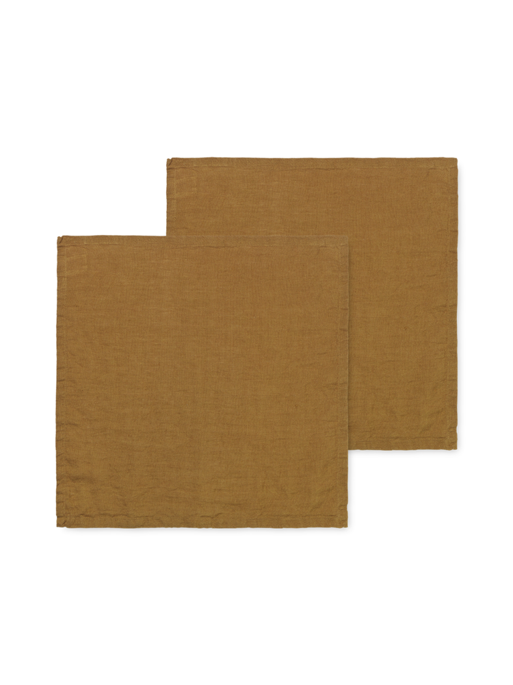 media image for linen napkin set of 2 by ferm living 11 243