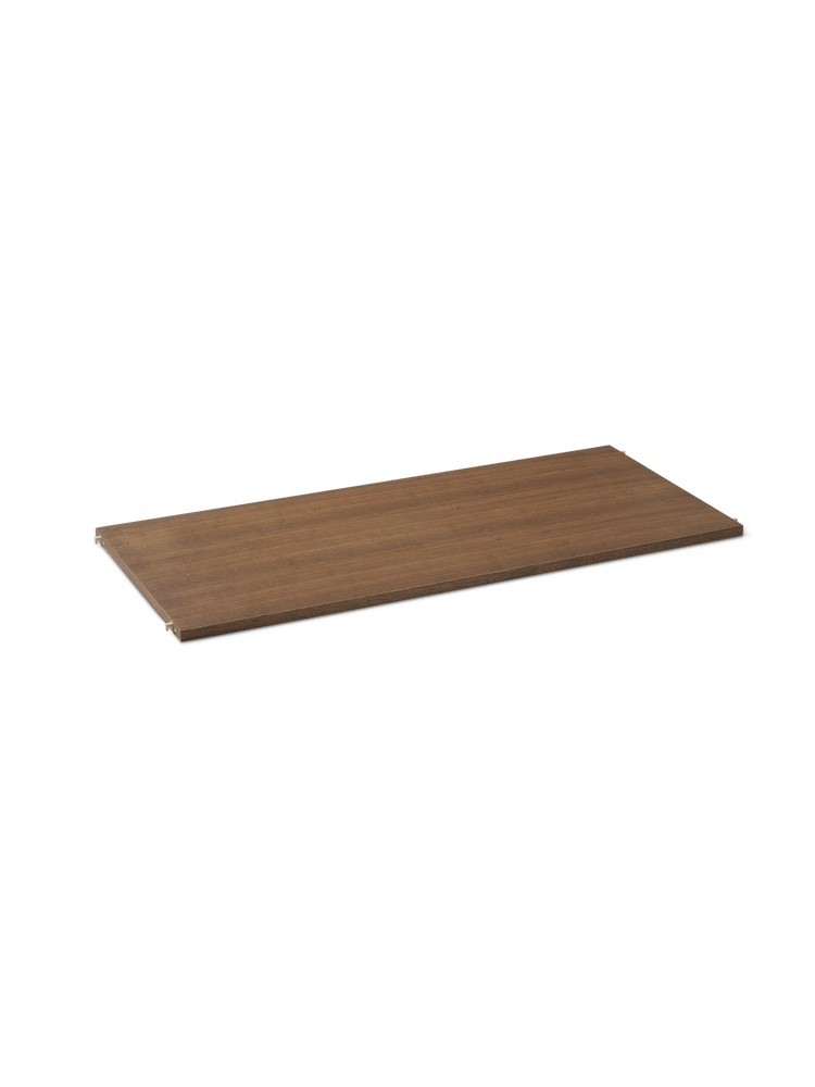 media image for punctual shelving system modules in Wood Shelf- Smoked Oak1 252