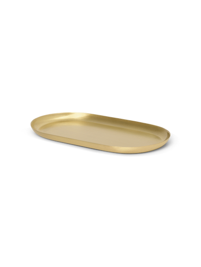 product image of basho tray oval brass 1 590