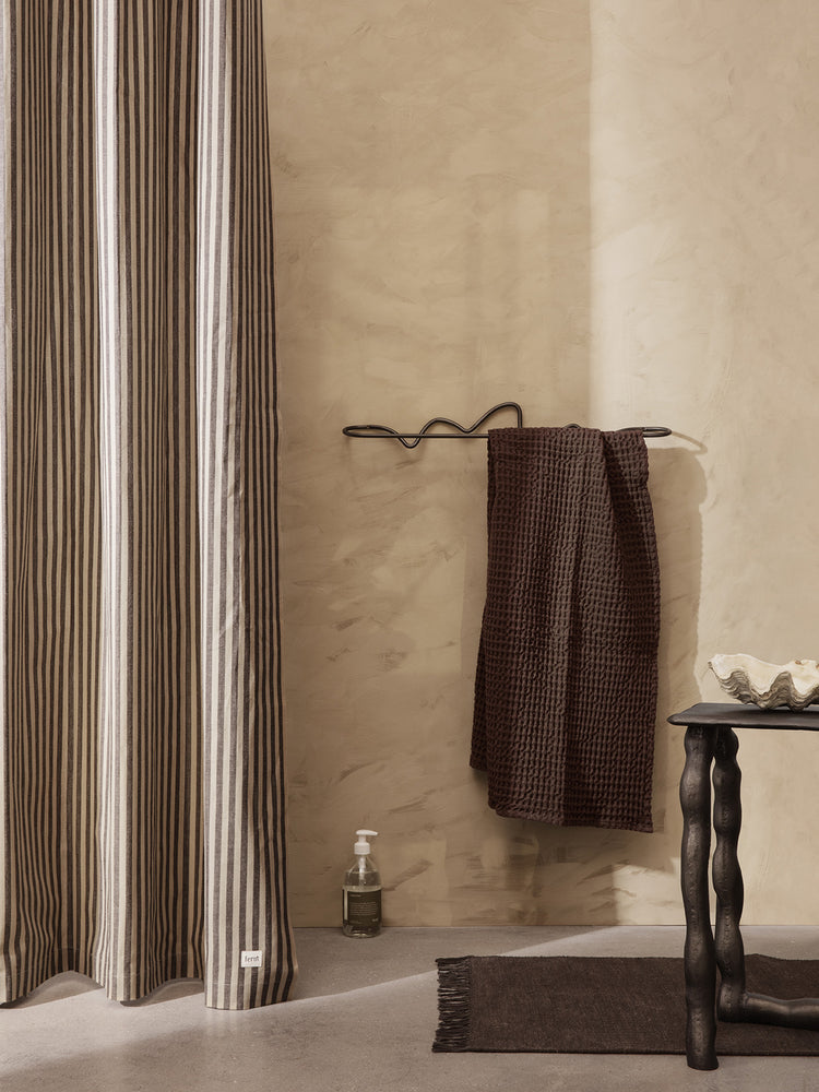 media image for Chambray Shower Curtain - Grid by Ferm Living- FL-1104263976 Room1 225