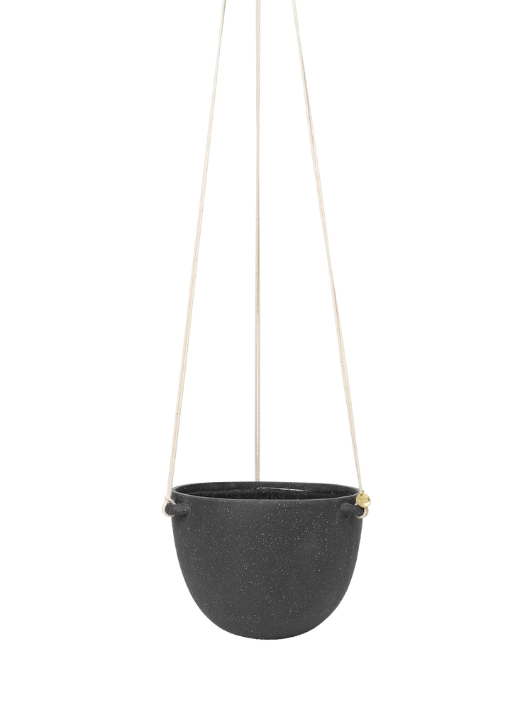 media image for Speckle Hanging Pot in Dark Grey - Large 278