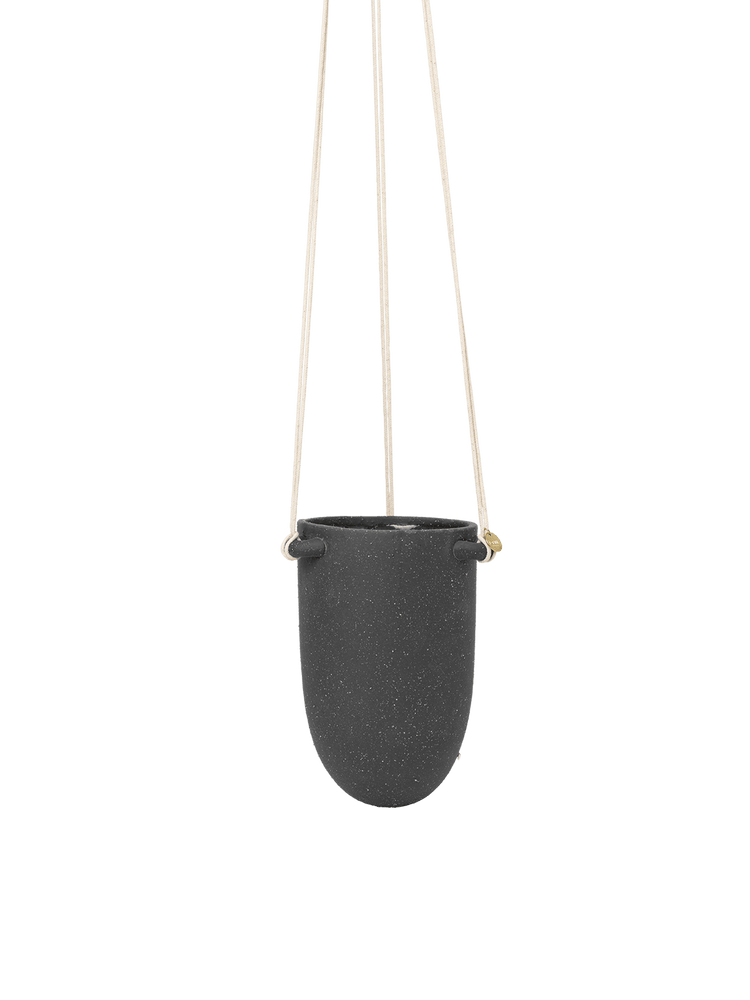 media image for Speckle Hanging Pot in Dark Grey - Small 251